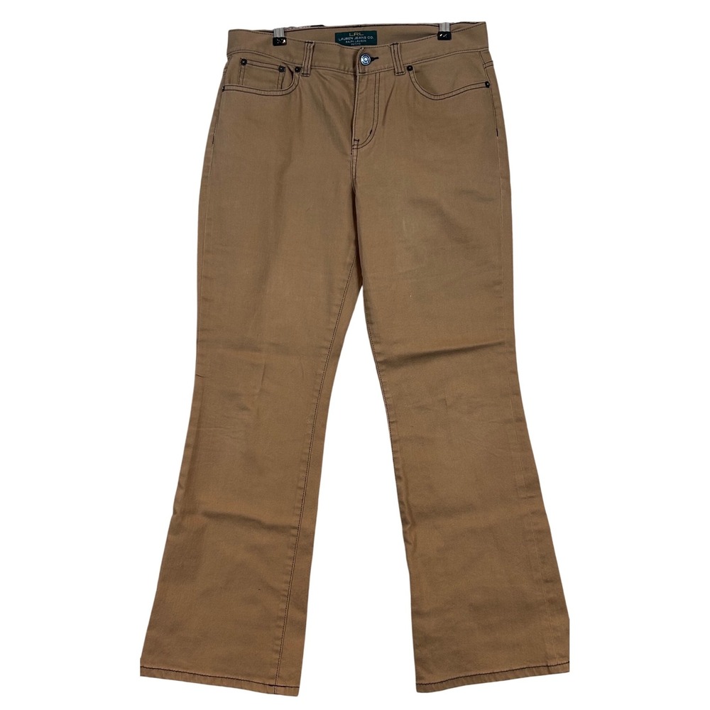 Lauren Ralph Lauren Petite Bootcut Pant Camel Tan Country Cowboy 10P Classic‎
